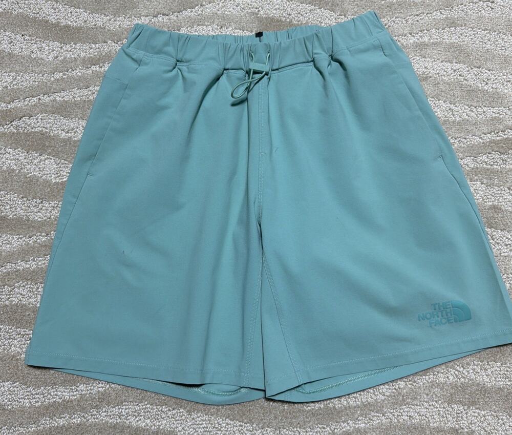THE NORTH FACE Wasabi Aqua Green Exploration Arque Shorts Mens Small
